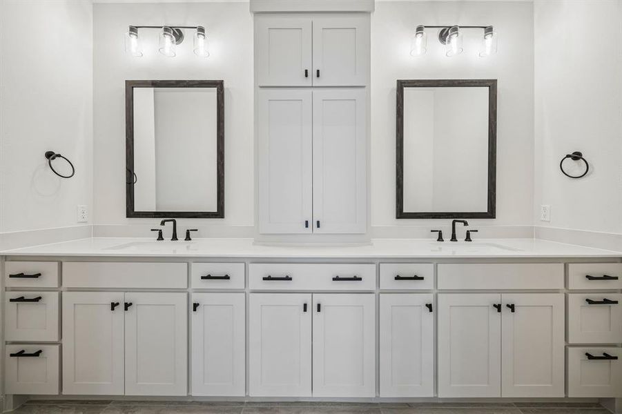 Fantastic storage, ample counter space and outstanding room for two in this dream owner's bath!