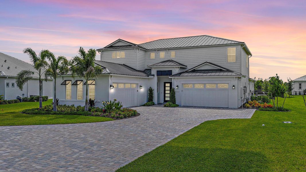 Front exterior of a new home in , Jupiter, FL, highlighting curb appeal (Image 28).