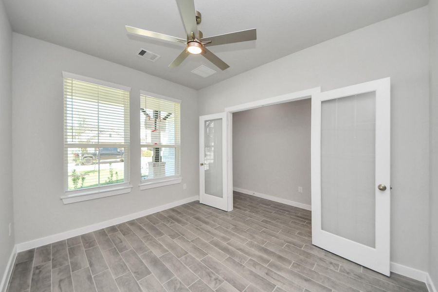 Welcome to the spacious home office. Sample photo of completed home with similar floor plan. Actual colors and selections may vary. Welcome to the spacious home office. Sample photo of completed home with similar floor plan. Actual colors and selections may vary.