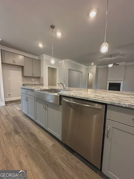 Furnished interior view inside a new home in Mirror Lake at South Harbour, Villa Rica (Image 6).