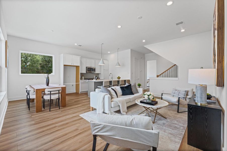 Furnished interior view inside a new home in , Houston (Image 18). Furnished interior view inside a new home in , Houston (Image 18).