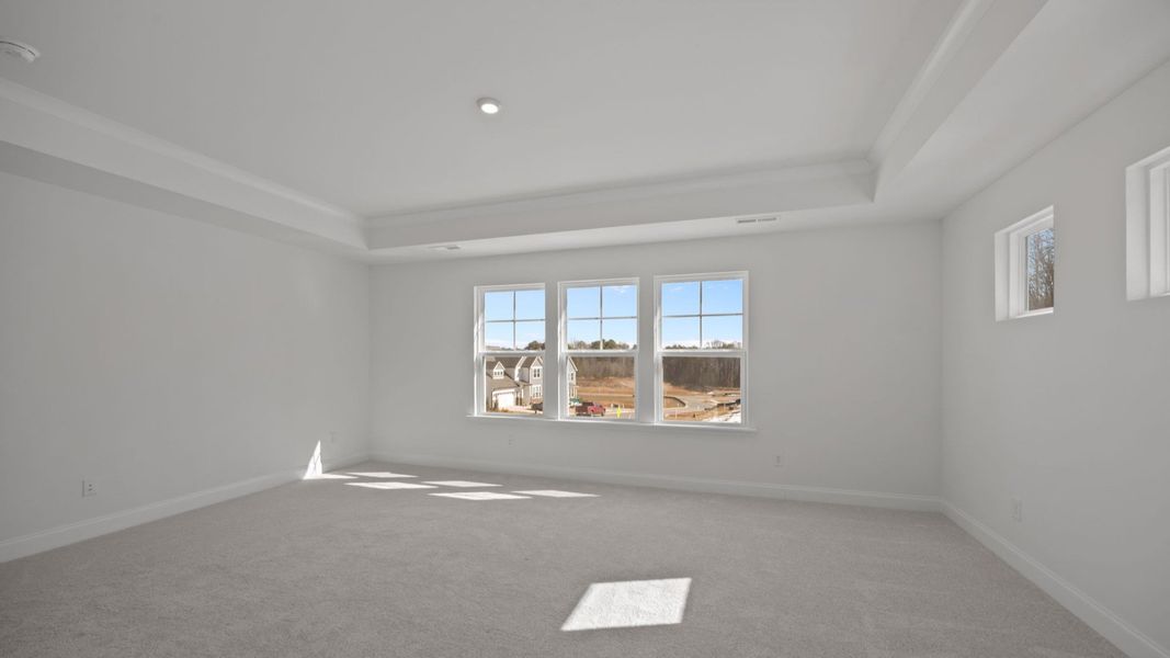 The Burton Plan in Farms at Bellingham by DRB Homes in Charlotte NC - Primary Bedroom