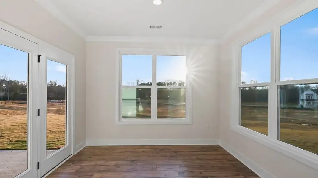 Representative unfurnished interior of a home built from the Summit by D.R. Horton in Spring Ridge Reserve, Anderson (Image 25). Representative unfurnished interior of a home built from the Summit by D.R. Horton in Spring Ridge Reserve, Anderson (Image 25).