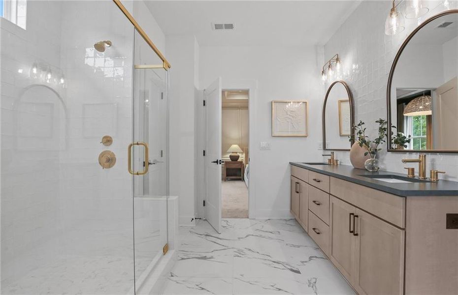 Furnished interior view inside a new home in Silverwood, Cumming (Image 14).