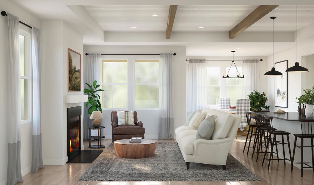Furnished interior view inside a new home in , Summerville (Image 9). Furnished interior view inside a new home in , Summerville (Image 9).