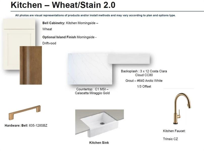 Sample of building materials used in homes in Ward's Crossing Townhomes, Johns Creek (Image 29).