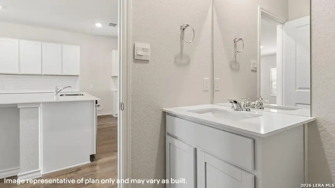 Furnished interior view inside a new home in Brookstone Creek, San Antonio (Image 10).