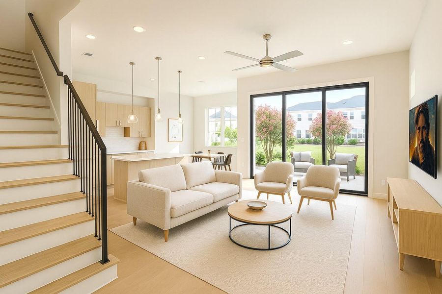 Walk-in and Feel the Openness! 12 FT Soaring Ceilings (picture was virtually staged) Walk-in and Feel the Openness! 12 FT Soaring Ceilings (picture was virtually staged)