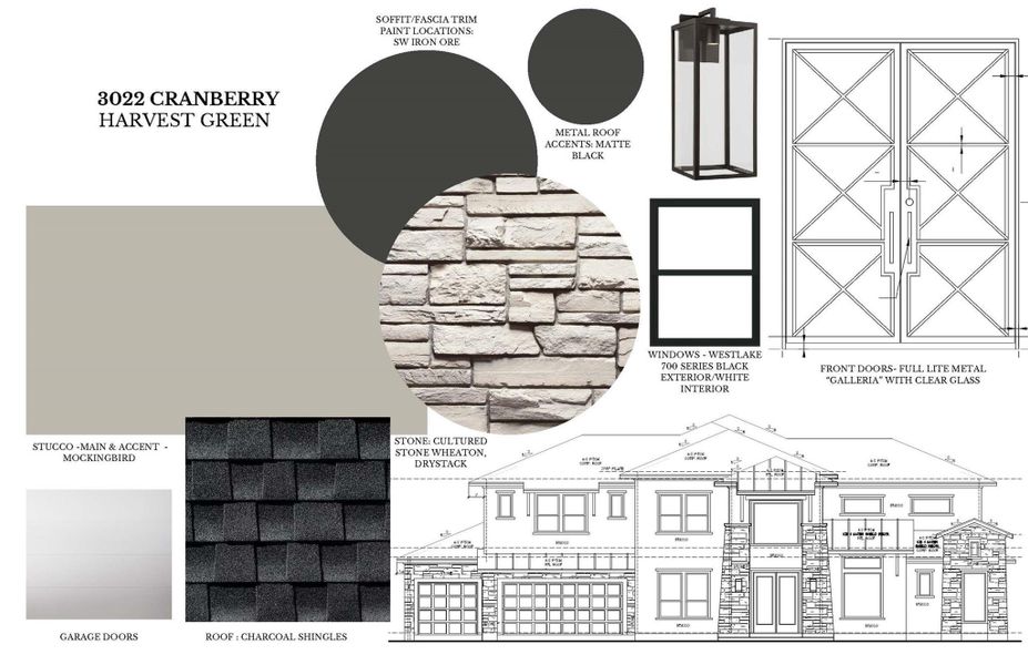 Sample of building materials used in homes in Harvest Green, Richmond (Image 3). Sample of building materials used in homes in Harvest Green, Richmond (Image 3).