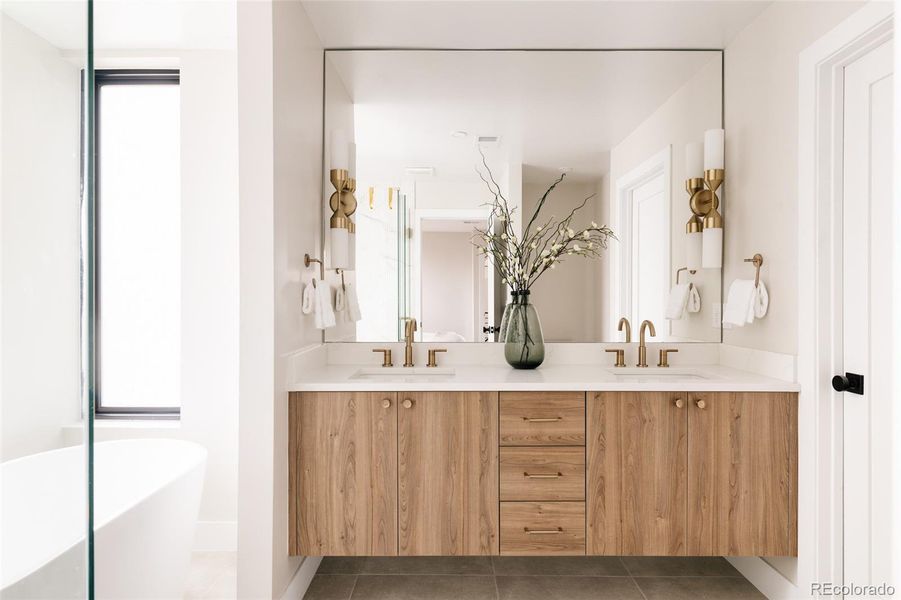 Furnished interior view inside a new home in , Denver (Image 40).