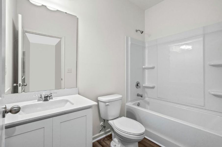 Furnished interior view inside a new home in Cedar Pointe, Crosby (Image 10).