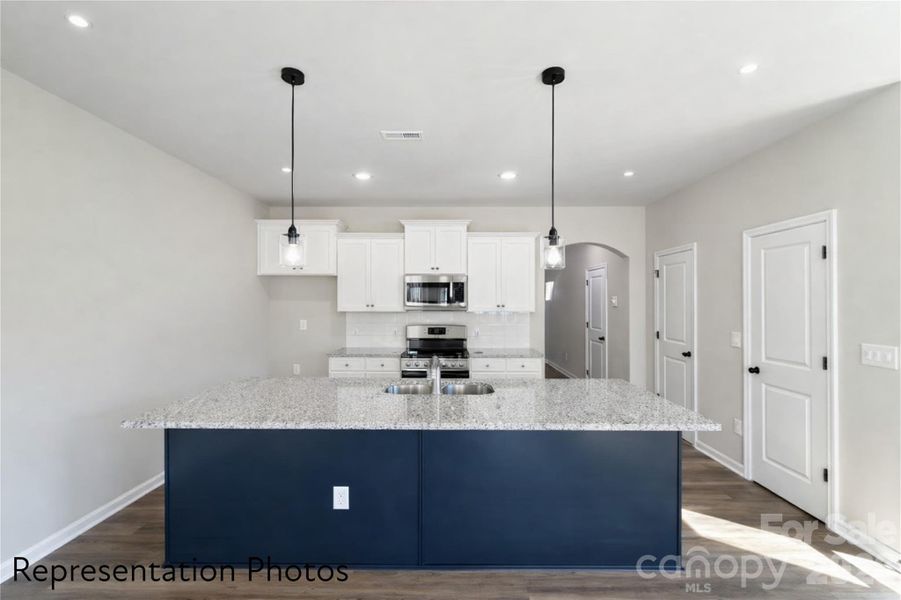 Furnished interior view inside a new home in , Charlotte (Image 8).