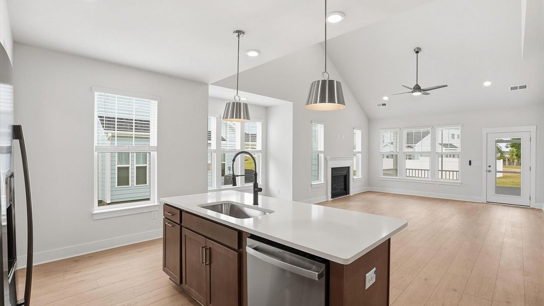 Furnished interior view inside a new home in Village at Midway, Anderson (Image 14).