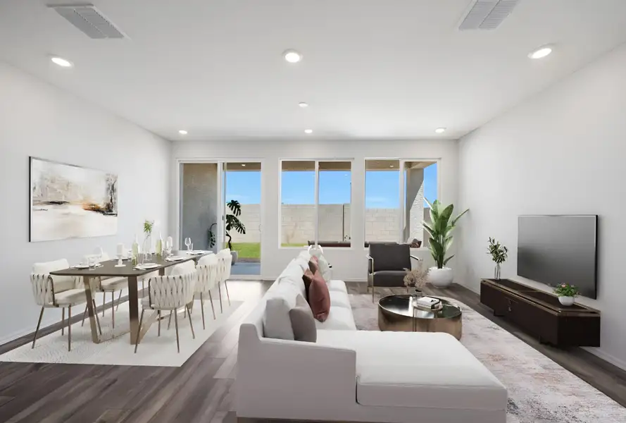 Furnished interior view inside a new home in North Copper Canyon, Surprise (Image 4). Furnished interior view inside a new home in North Copper Canyon, Surprise (Image 4).