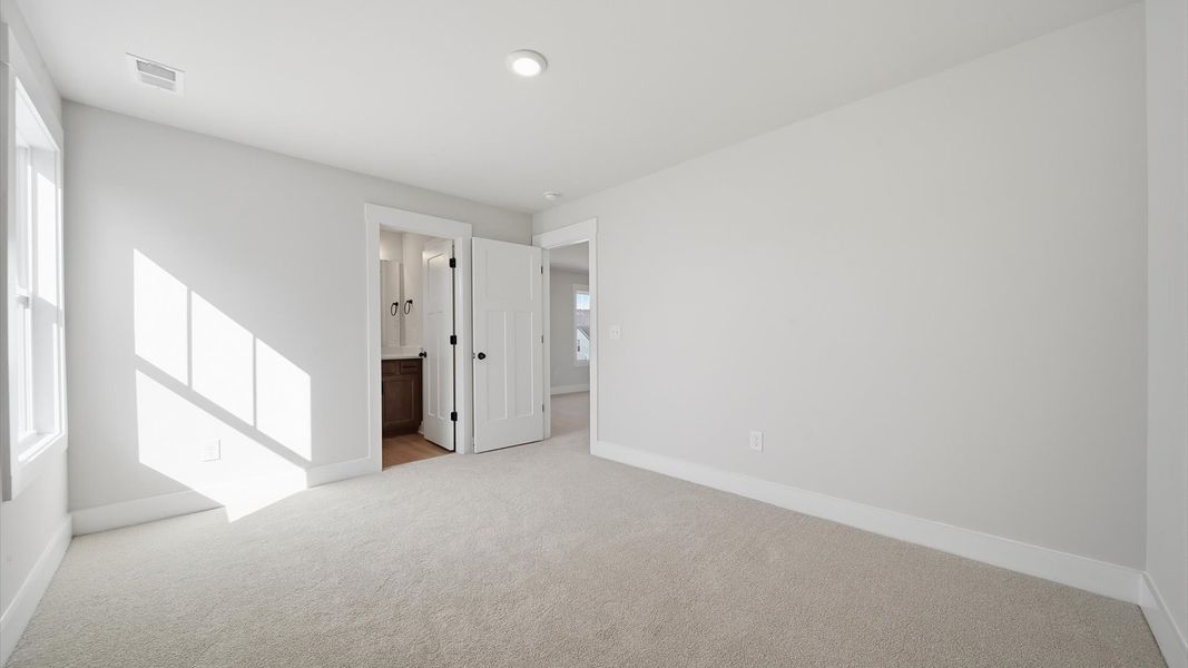 Furnished interior view inside a new home in Kayfield at Midway, Anderson (Image 32).