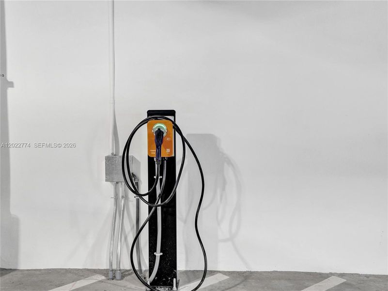 private personal electric car charging station