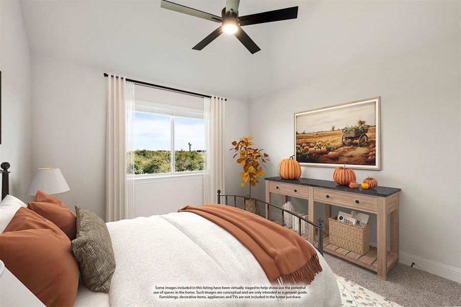 Furnished interior view inside a new home in Wildcat Ridge, Godley (Image 10).