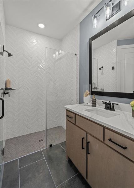 Furnished interior view inside a new home in East Village - Classic Series, Frisco (Image 17).