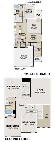 2D floor plan layout of this home in Veranda Designer, San Antonio, TX (Image 4).