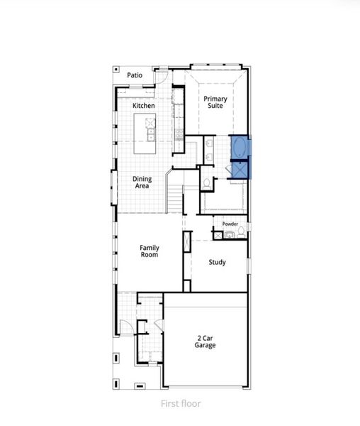 2D floor plan layout for the Easton Plan by Highland Homes in Jubilee: 40ft. lots, Hockley, TX (Image 8). 2D floor plan layout for the Easton Plan by Highland Homes in Jubilee: 40ft. lots, Hockley, TX (Image 8).