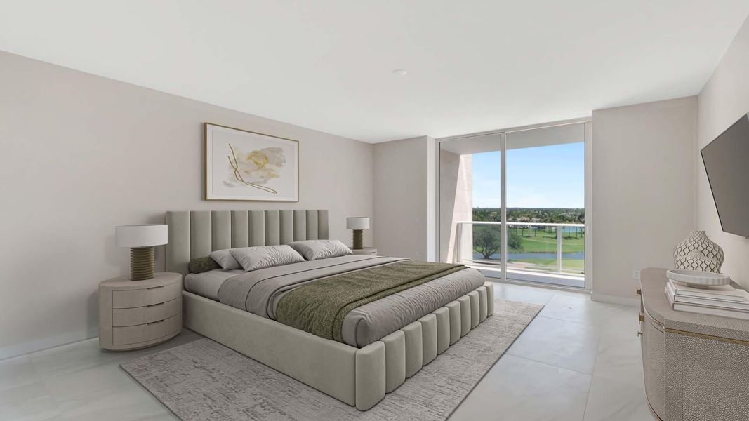 Furnished interior view inside a new home in Alina Residences, Boca Raton (Image 4).