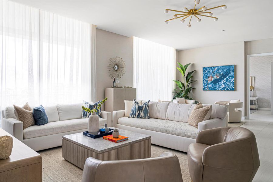 Furnished interior view inside a new home in Alina Residences, Boca Raton (Image 18). Furnished interior view inside a new home in Alina Residences, Boca Raton (Image 18).