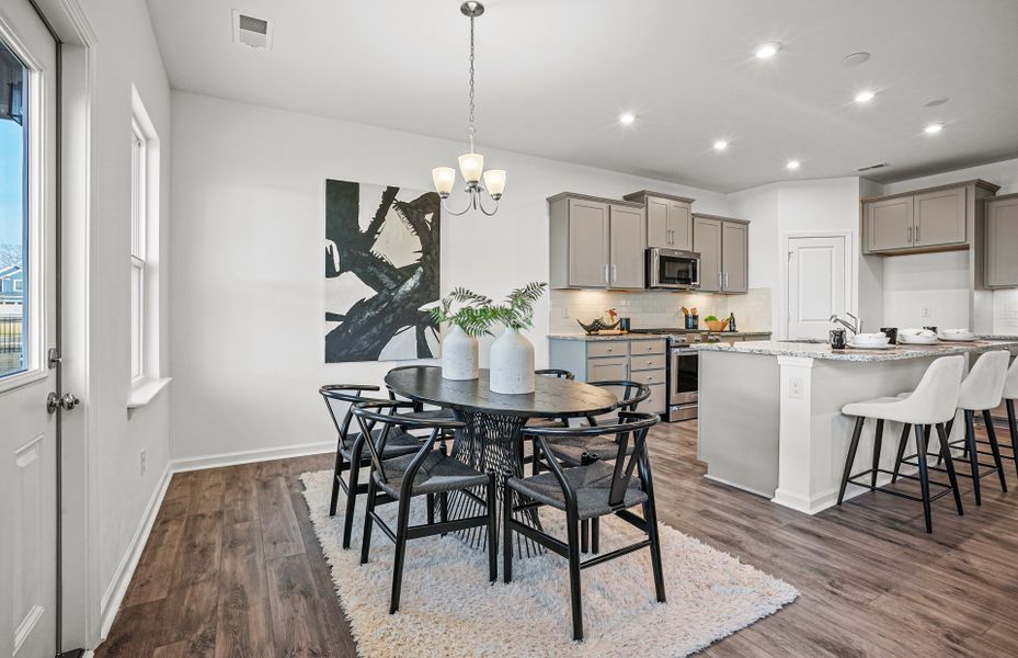 Furnished interior view inside a new home in Parkside Crossing, Charlotte (Image 4).