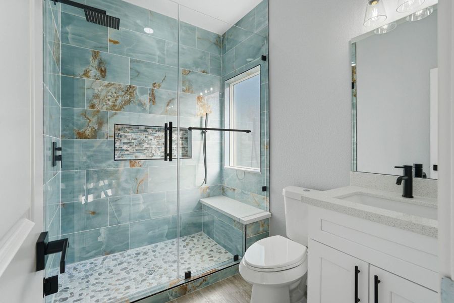 Furnished interior view inside a new home in , Willis (Image 10).