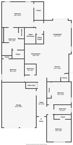 2D floor plan layout of this home in Laureate Park, Orlando, FL (Image 5). 2D floor plan layout of this home in Laureate Park, Orlando, FL (Image 5).