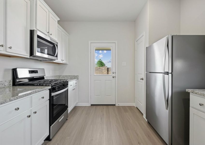 Chef-ready kitchen with stainless steel appliances Chef-ready kitchen with stainless steel appliances