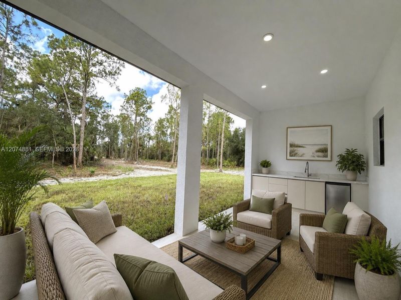 Exterior details and patio area of a home in , Naples (Image 31).