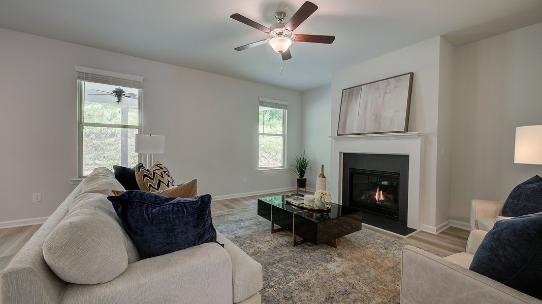 Furnished interior view inside a new home in Hamilton Lakes, Lawrenceville (Image 10). Furnished interior view inside a new home in Hamilton Lakes, Lawrenceville (Image 10).