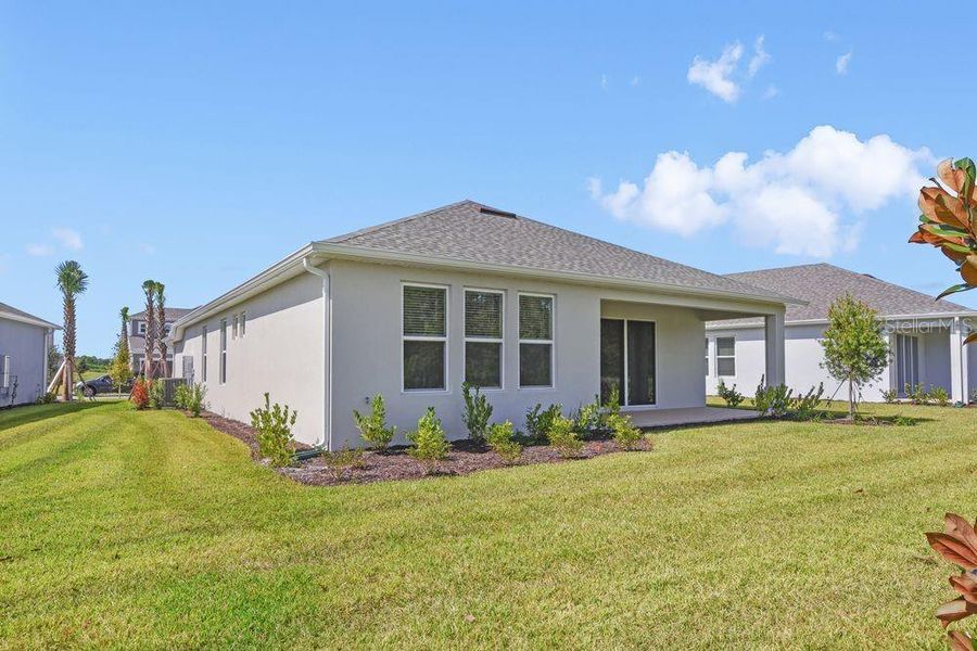 Exterior details and patio area of a home in Ardisia Park, New Smyrna Beach (Image 3). Exterior details and patio area of a home in Ardisia Park, New Smyrna Beach (Image 3).