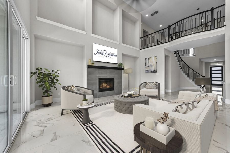 Representative furnished interior of a home built from the Venetian by Landon Homes in Signature 74s, Frisco (Image 10).