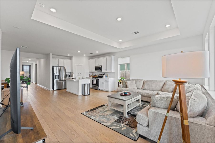 Furnished interior view inside a new home in Bridge Creek 45s and 50s, Cypress (Image 15).