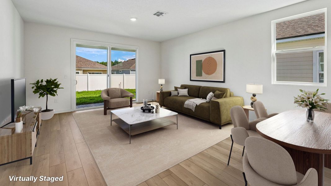 Fleetwood Floor Plan Interior Living Space by DRB Homes in Panther Creek in Jacksonville, FL