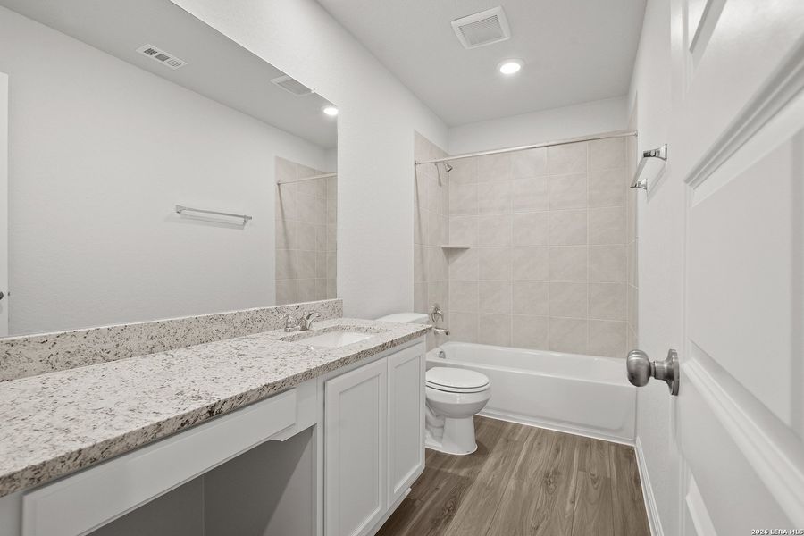 Furnished interior view inside a new home in Cinco Lakes, San Antonio (Image 7). Furnished interior view inside a new home in Cinco Lakes, San Antonio (Image 7).