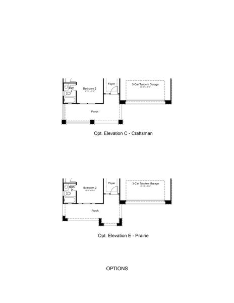 2D floor plan layout of this home in Ellsworth Ranch Landmark Collection, Queen Creek, AZ (Image 3).