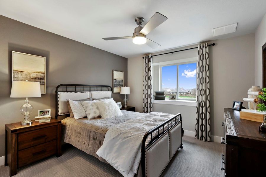 Furnished interior view inside a new home in Village at Manor Commons, Manor (Image 27).