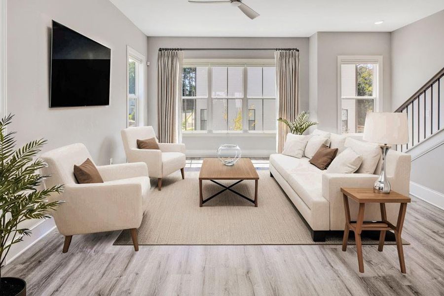 Furnished interior view inside a new home in , Atlanta (Image 8).