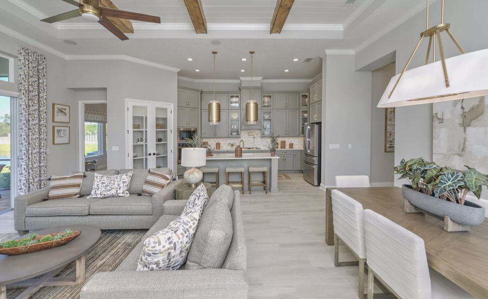 Furnished interior view inside a new home in Courtney Chase, St. Augustine (Image 8). Furnished interior view inside a new home in Courtney Chase, St. Augustine (Image 8).