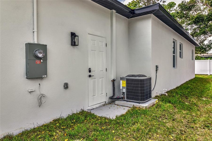 Exterior details and patio area of a home in , Clearwater (Image 35). Exterior details and patio area of a home in , Clearwater (Image 35).
