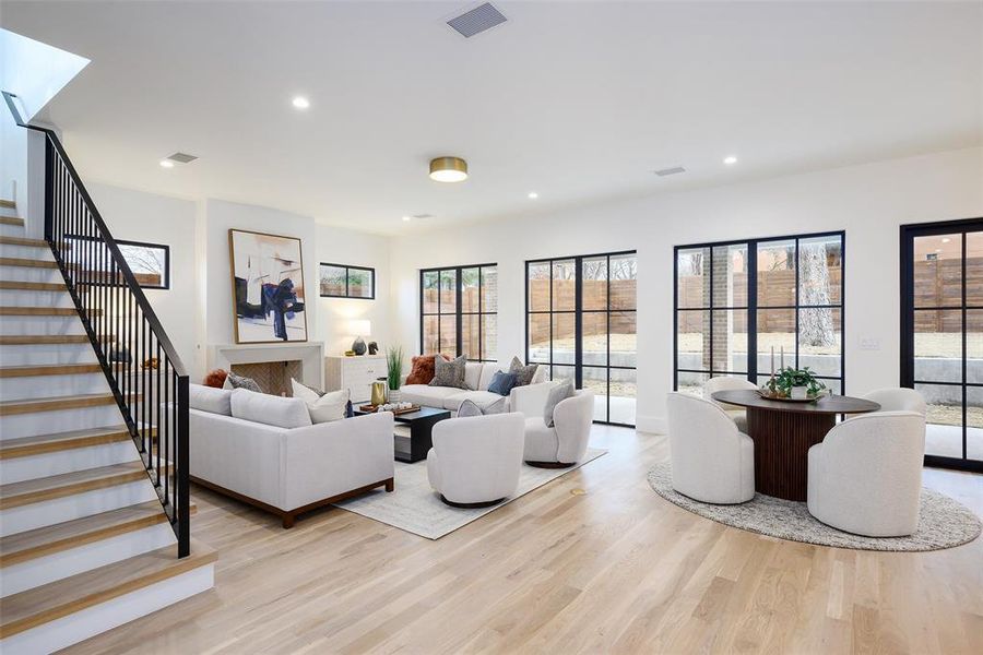 Furnished interior view inside a new home in , Dallas (Image 5).