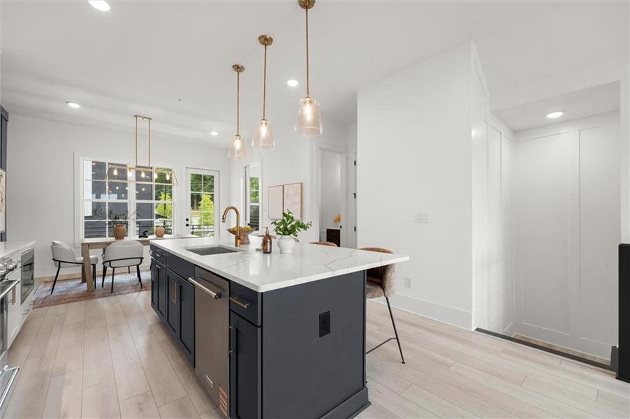 Furnished interior view inside a new home in The Gathering – Alpharetta, Alpharetta (Image 14).
