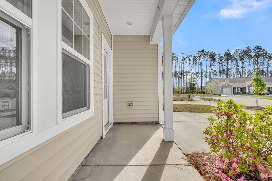 Exterior details and patio area of a home in Hammock Walk at Nexton, Summerville (Image 4).