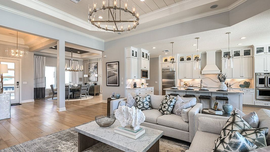 Representative furnished interior of a home built from the Humboldt by Taylor Morrison in Victoria Lakes, Odessa (Image 4).