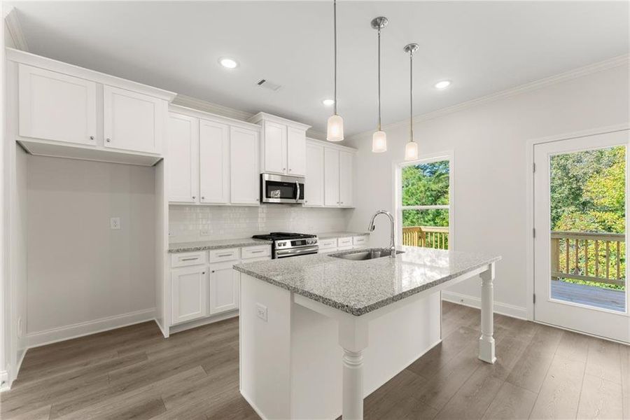 Furnished interior view inside a new home in , Dawsonville (Image 5).