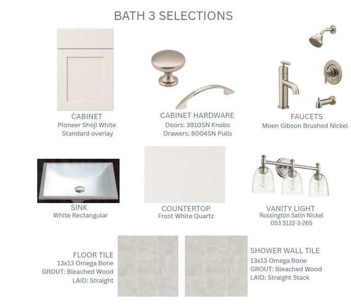 Sample of building materials used in homes in Ashbury Commons, Powder Springs (Image 3).