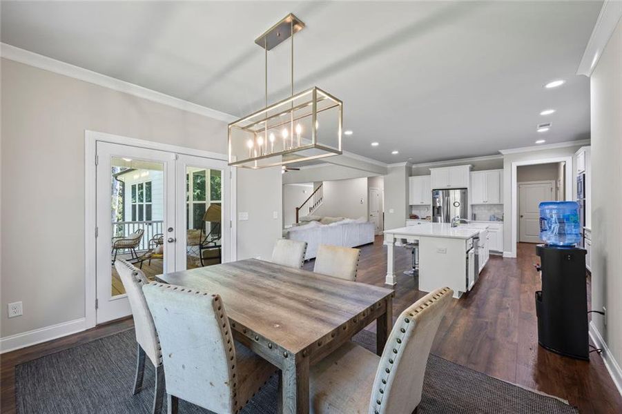 Furnished interior view inside a new home in , Hoschton (Image 37). Furnished interior view inside a new home in , Hoschton (Image 37).