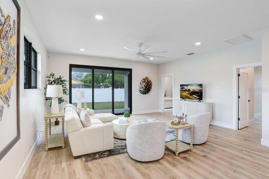 Furnished interior view inside a new home in , Tampa (Image 9).